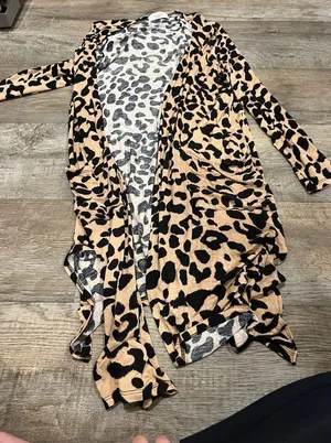Carly Jean Los Angeles small animal print cardigan thumbnail 1