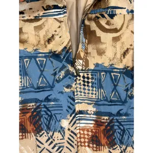 Alfred Dunner Womens Blue Tan Abstract Geometric Zip Up Jacket‎ Size 12 thumbnail 3