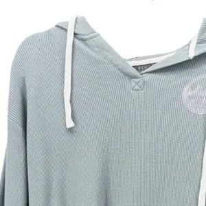 Free Fly Womens Hoodie Medium Fitted Waffle Knit Bamboo Outdoor Adventure Fun thumbnail 4