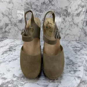 Lotta From Stockholm Highwood Mary Jane Clogs Size 41 EU 9.5 US Taupe Nubuck thumbnail 2