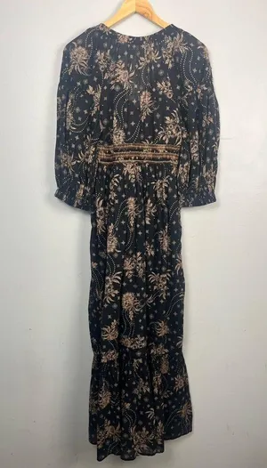 NWT Free People Women's Golden Hour Maxi Dress Black size XS thumbnail 8