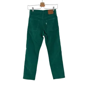 Levi's Wedgie Straight Fit Corduroy‎ Pants Green Size 24 thumbnail 9