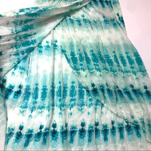 J Valdi TURQUOISE Tie-Dyed Swim Cover-up Skirt Medium thumbnail 4