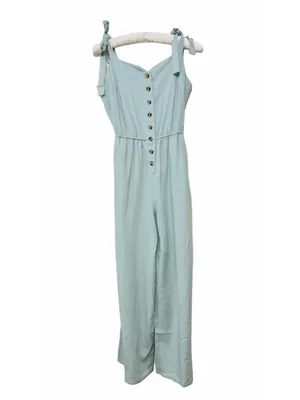 ModCloth Women’s Everyday Walking Momentum Sleeveless Linen Blend Jumpsuit SizeM thumbnail 2