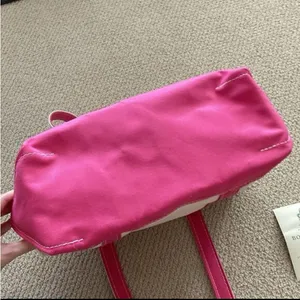 NEW L. L. Bean Boat and Tote Medium Shoulder Bag Long Handles Peony Pink NWT thumbnail 10