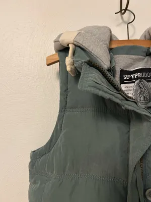 Boutique Two tone Slay Puffer Vest w/ Hood thumbnail 5