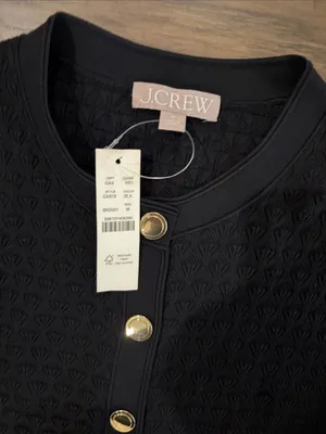 New With Tags JCrew Textured Lady Sweater Dress Sz M thumbnail 4