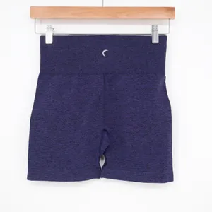 Zyia Active Shorts Womens M Brilliant Purple Marled High Waisted Seamless Good thumbnail 5
