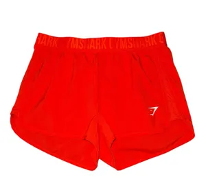 Gymshark orange elastic waist athletic shorts women’s size XL thumbnail 1