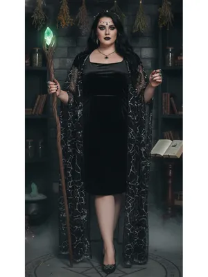 New with Tags Lucky 13 Black Satin Gothic Bombshell Dress Size 1 (US Large) thumbnail 6