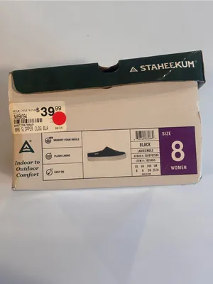 STAHEEKUM Women’s‎ Black Fleece-Lined Slip-On Mules Size 8 NIB thumbnail 9