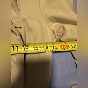 Tommy Hilfiger Tan Pea Coat with Classic Double-Breasted Design thumbnail 3