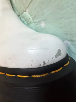 Dr. Martens 2976 Quad Chelsea boots in white, platform sole size 7 thumbnail 7