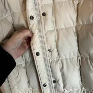 The North Face 600 Fill Vintage Puffer Parka Womens Size Large Cream Silver 2008 thumbnail 4