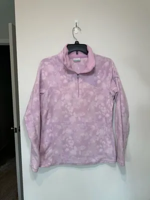 Columbia Sportswear Company Fleece Pullover Size M Purple Tie Dye thumbnail 3
