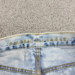 American Eagle Womens Denim Shorts 31" Blue Acid Wash Distressed Bermuda thumbnail 10