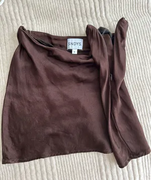 Revolve Brown Mini Skirt thumbnail 3