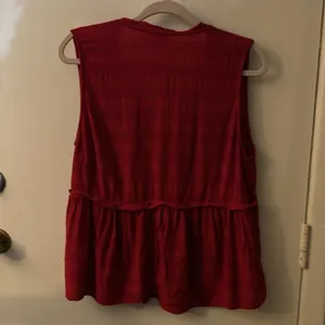 Lucky Brand Sleeveless Ruffle Top XL V-Neck Boho Indie Bohemian Festival Casual thumbnail 4