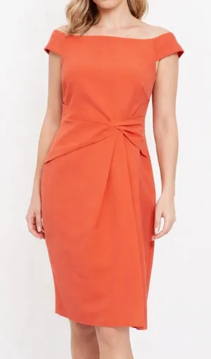 Lauren Ralph Lauren Coral Twist‎ Detail Cocktail Dress Size 2 thumbnail 1
