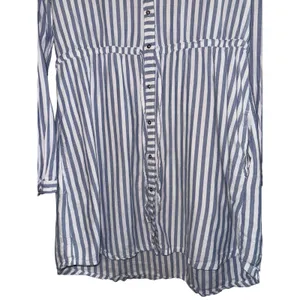 Abercrombie & Fitch Striped‎ Nautical Shirt Dress Women's LG Beach Resort Costal thumbnail 3