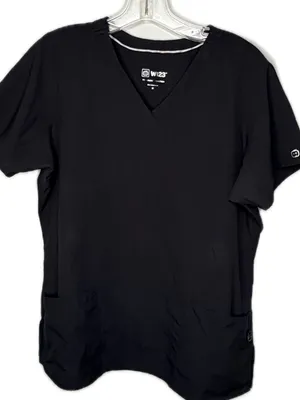 W123 Black Scrub Shirt Size M thumbnail 1