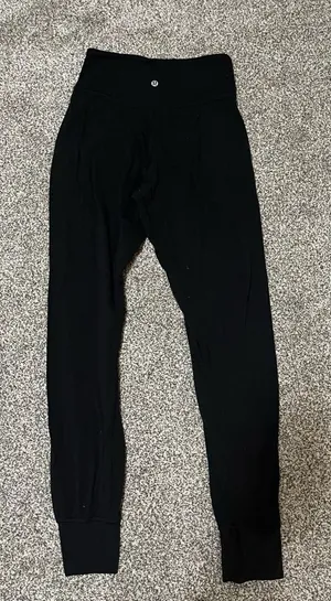 Black High-Waisted joggers thumbnail 1