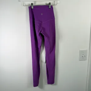 Lululemon Align High-Rise Pant 25" Moonlit Magenta Purple Gym Athletic Womens 0 thumbnail 4