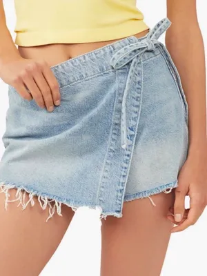 Free People Emmy Denim Skort thumbnail 1