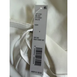 Gianni Bini Ivory Evelyn One Shoulder Mini Dress 4 Wedding Bachelorette Bridal thumbnail 9