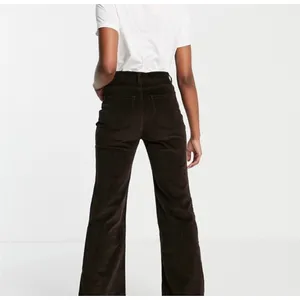 & Other Stories Paris Atelier Dark Brown Corduroy Wide Leg Pants US 4 thumbnail 3