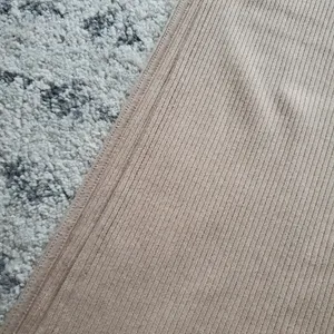 Old navy High Waisted Rib knit Maxi skirt size medium in cream color thumbnail 2