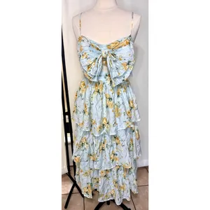 By The River Women’s Small Floral Ruffles Maxi Dress Whimsical Fairy *read Desc thumbnail 2
