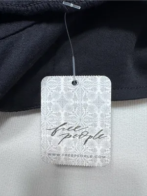 Free People Womens Mila One Shoulder Side Tie Cropped nwt size large thumbnail 7