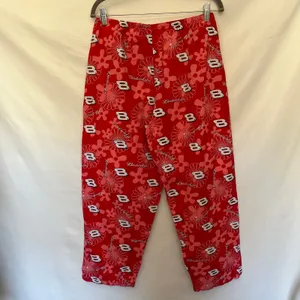 Vtg Y2K NASCAR Dale Earnhardt Jr Womens Lounge Pants Sz M Budweiser Floral #8 thumbnail 7