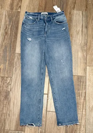 Abercrombie & Fitch The Boyfriend Mid-Rise Jeans thumbnail 1