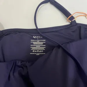 New Quince Italian Cami One Piece Womens Swimsuit Deep Navy Blue Size Large thumbnail 5