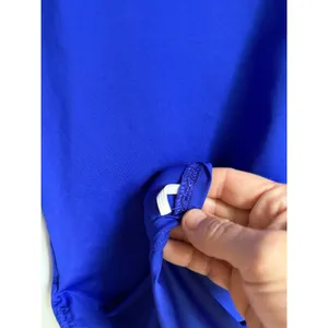 TYR Long Sleeve Rash Guard Swim Top Blue Geometric Print | UPF Sun | Est. Small thumbnail 11