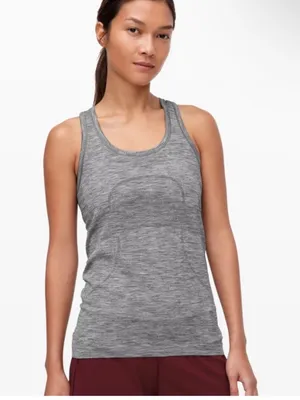 Lululemon swiftly tech tank gray size 6 thumbnail 2