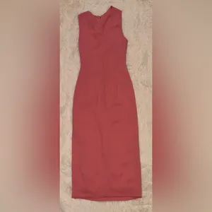 NEW Reiss Imogen Sleeveless Ruched Tailored Sheath MIDI Dress 0 Pink thumbnail 7