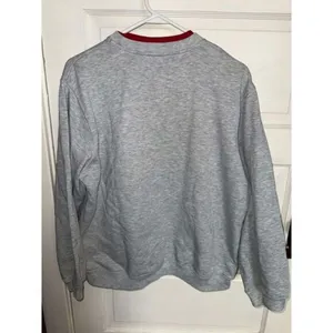Vintage Classic Elements Gray‎ Holiday Sweatshirt with Poinsettia Embroidery XL thumbnail 2