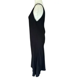 Vintage‎ April Cornell Maxi Dress Small Minimalist Black Whimsygoth Witchy Goth thumbnail 3
