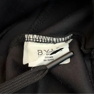 BYLT Basics Women’s Opal Black Half Zip Cropped Hoodie Lightweight Size Small thumbnail 8