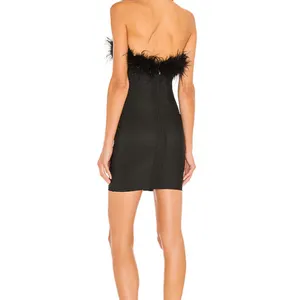 Superdown Ramona Bustier Dress in‎ Black thumbnail 4