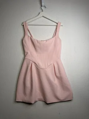 Babyboo Janiyah Corset Bodice Mini Dress in Blush thumbnail 3