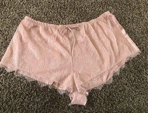 XL Sleep Shorts Victoria’s Secret Lace Silky Mauve New NWT thumbnail 1