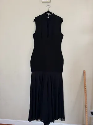 House of CB RAPHAELLA Black Keyhole Maxi Dress NWOT size L thumbnail 11