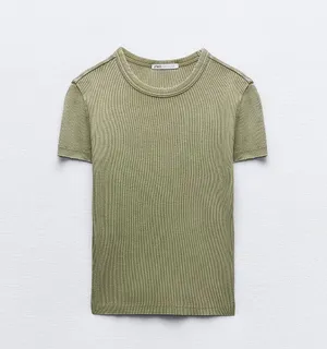 Washed Rib Tshirt thumbnail 1