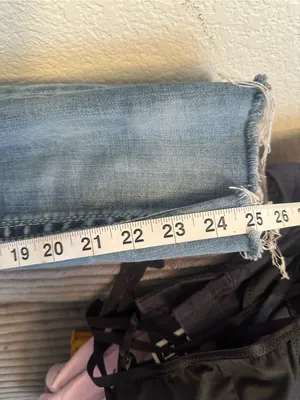 Rock Revival Women's Distressed Alivia‎ Slim Straight Jeans - Light Blue thumbnail 7