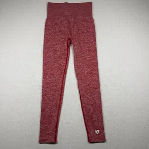 Women’s Best Seamless Leggings Size Small Red Heather High Rise Workout thumbnail 2