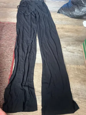 I am Gia black high waisted ruched pants thumbnail 8
